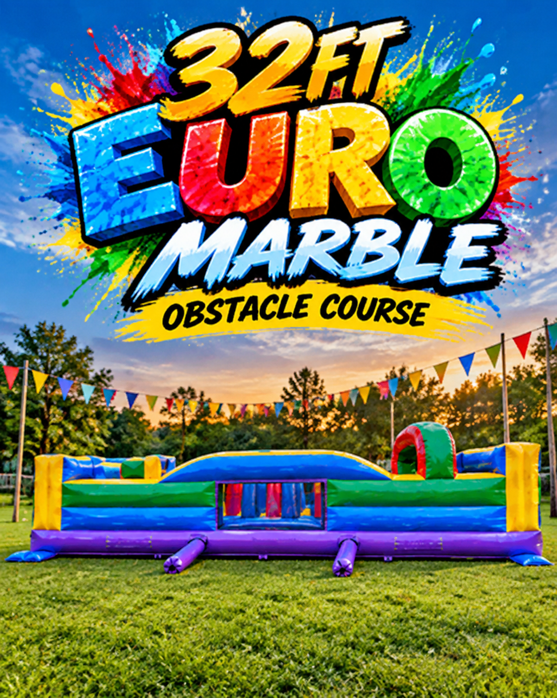 32ft Euro Marble - Obstacle Course