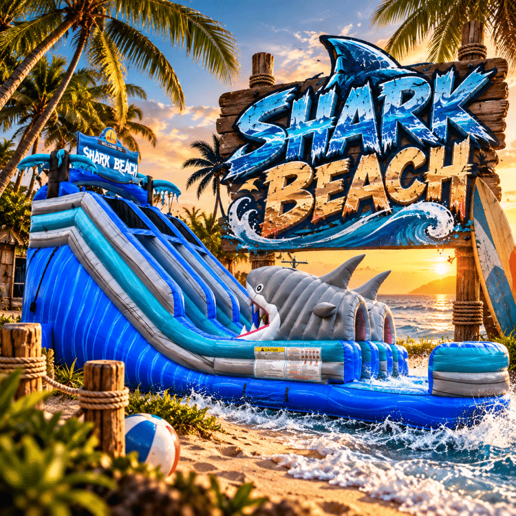 18ft Shark Beach Dual Lane β Center Climb