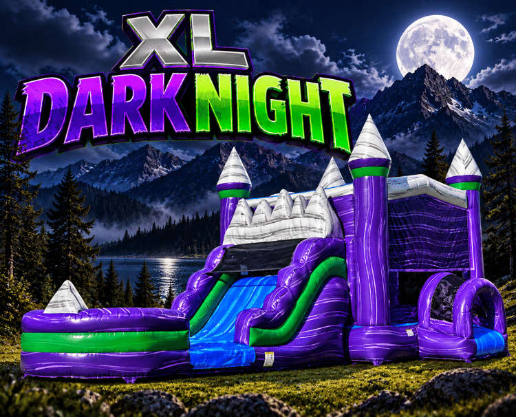 XL Dark Night - Wraparound Bounce House w/ Slide